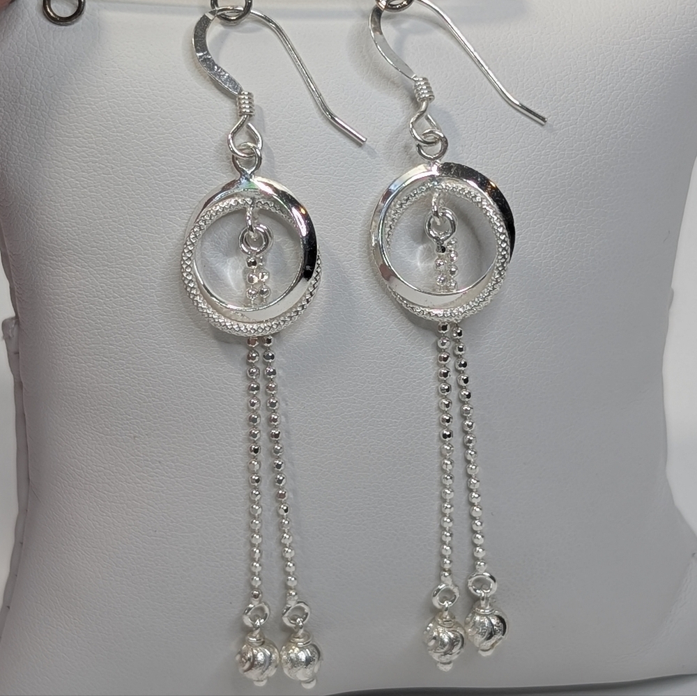 Sterling Dangle Earrings - Unique 925 Silver Jewelry